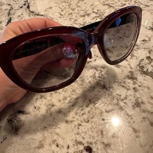 Beautiful red Prada sunglasses